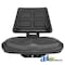A & I Products Seat, Universal w/ Trapezoid Back, BLK 19.5" x19.2" x19.5" A-T110BL - alternate 2